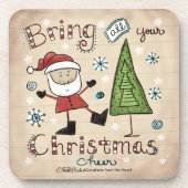Weihnachtsgeschenk Getränkeuntersetzer (Vorderseite)