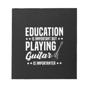 Weihnachtsgeschenk Gitarrenspielen ist wichtig Notizblock