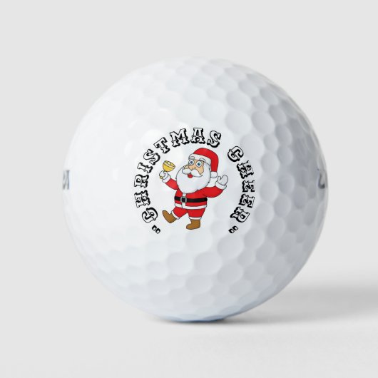 Weihnachtsgeschenk Golfball (Vorderseite)