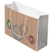 Weihnachtsgeschenk Große Geschenktüte (Vorderseite Schrägansicht)