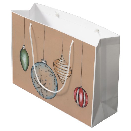 Weihnachtsgeschenk Große Geschenktüte (Rückseite Schrägansicht)