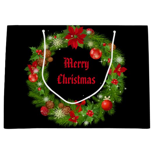 Weihnachtsgeschenk Große Geschenktüte (Vorderseite)