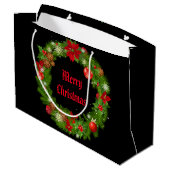 Weihnachtsgeschenk Große Geschenktüte (Rückseite Schrägansicht)