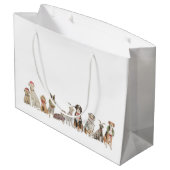 Weihnachtsgeschenk Große Geschenktüte (Rückseite Schrägansicht)