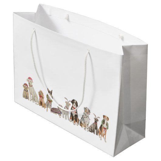 Weihnachtsgeschenk Große Geschenktüte (Rückseite Schrägansicht)