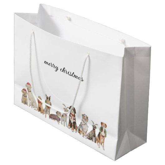 Weihnachtsgeschenk Große Geschenktüte (Vorderseite Schrägansicht)