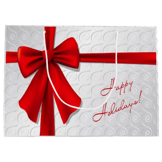 Weihnachtsgeschenk Große Geschenktüte (Rückseite)