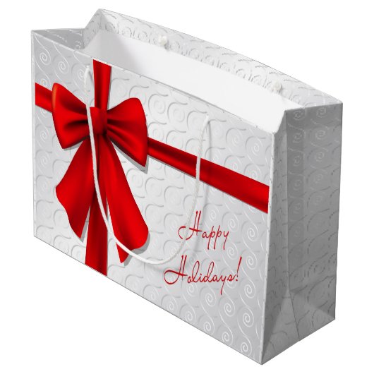 Weihnachtsgeschenk Große Geschenktüte (Rückseite Schrägansicht)