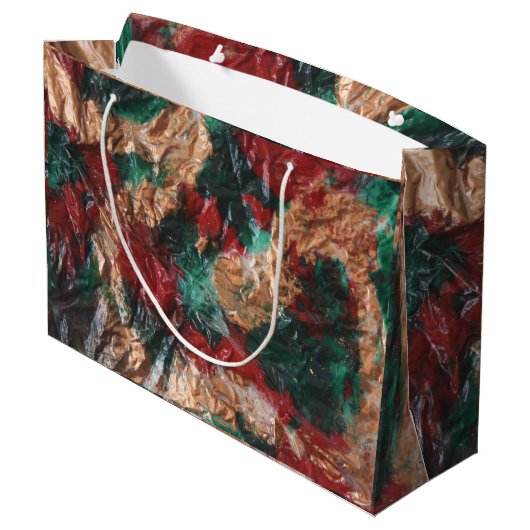 Weihnachtsgeschenk Große Geschenktüte (Rückseite Schrägansicht)