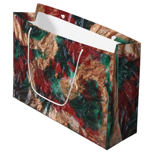 Weihnachtsgeschenk Große Geschenktüte (Vorderseite Schrägansicht)