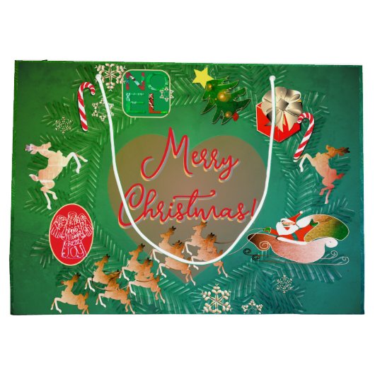Weihnachtsgeschenk Große Geschenktüte (Rückseite)