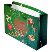 Weihnachtsgeschenk Große Geschenktüte (Rückseite Schrägansicht)