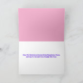 Weihnachtsgeschenk Grußkarte Karte (Innenseite)