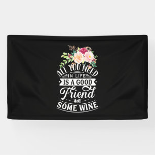 Weihnachtsgeschenk Guter Freund und etwas Wein Banner