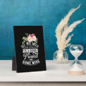 Weihnachtsgeschenk | Guter Freund und etwas Wein Fotoplatte (Seite)