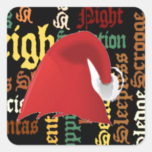 Weihnachtsgeschenk Hab einen schönen Tag & eine be Quadratischer Aufkleber