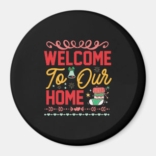 Weihnachtsgeschenk Herzlich Willkommen auf unserer Magnet