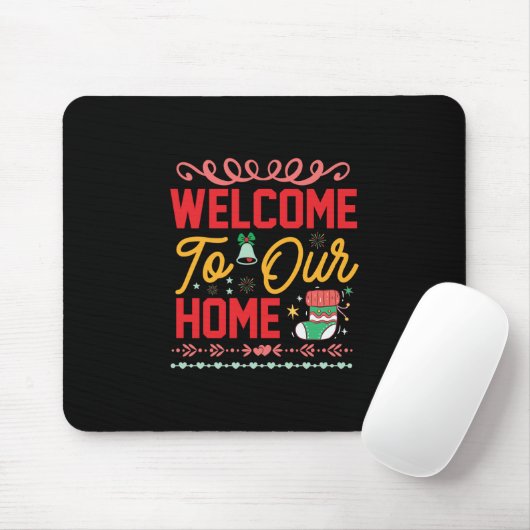 Weihnachtsgeschenk Herzlich Willkommen auf unserer Mousepad (Mit Mouse)