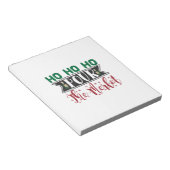 Weihnachtsgeschenk | Ho Ho Ho Pour the Merlot Notizblock (angewinkelt)