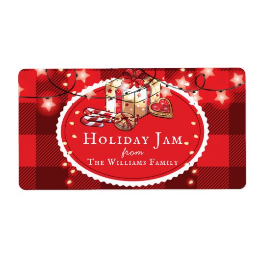Weihnachtsgeschenk Holiday Jam Personalisiert Food (Vorne)