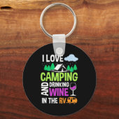 Weihnachtsgeschenk | I Liebe Wein trinken in der R Schlüsselanhänger (Vorderseite)