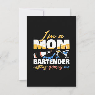 Weihnachtsgeschenk Ich bin eine Mama und ein Bar RSVP Karte
