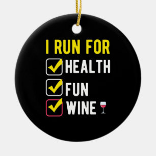 Weihnachtsgeschenk   Ich Laufe Für Gesundheits Spa Keramik Ornament