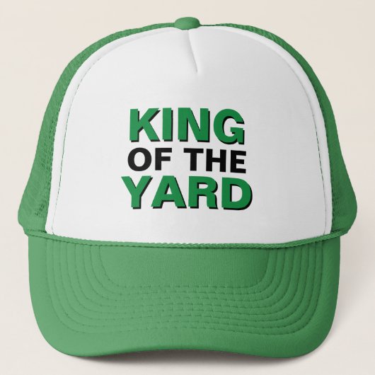 Weihnachtsgeschenk Idee für Vater KING OF THE YARD Truckerkappe (Vorderseite)