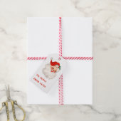 Weihnachtsgeschenk im Vintage-Stil mit Santa Geschenkanhänger (Mit Garn)