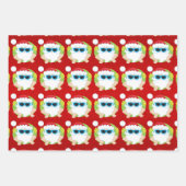 Weihnachtsgeschenk in coolen Farbtönen  Geschenkpapier Set (Vorderseite 2)