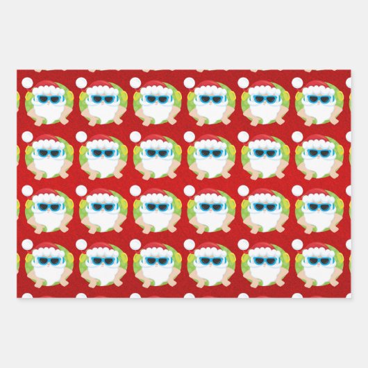 Weihnachtsgeschenk in coolen Farbtönen  Geschenkpapier Set (Vorderseite 2)