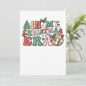 Weihnachtsgeschenk in meiner Weihnachtszeit Groovy Einladung (Stehend Vorderseite)