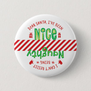 Weihnachtsgeschenk in Nizza Button