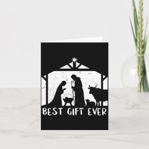 Weihnachtsgeschenk Jesus Krippe Christlich Männer Karte