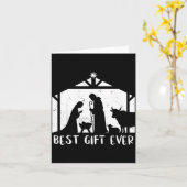 Weihnachtsgeschenk Jesus Krippe Christlich Männer Karte (Gelbe Blume)