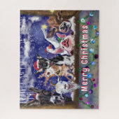 Weihnachtsgeschenk Jigsaw Puzzle Animal Party Spaß (Vertikal)