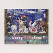 Weihnachtsgeschenk Jigsaw Puzzle Animal Party Spaß (Horizontal)