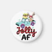 Weihnachtsgeschenk Jolly Af Magnet (Vorne)