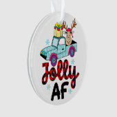 Weihnachtsgeschenk Jolly Af Ornament (Vorderseite)