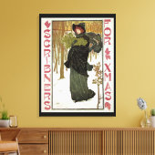 Weihnachtsgeschenk Jugendstil-Scribners Cover 1895 Leinwanddruck (Insitu (Wohnzimmer))