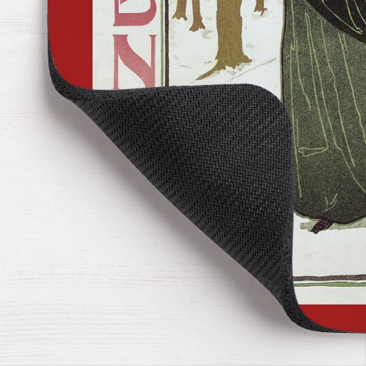 Weihnachtsgeschenk Jugendstil-Scribners Cover 1895 Mousepad (Ecke)