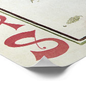 Weihnachtsgeschenk Jugendstil-Scribners Cover 1895 Poster (Ecke)