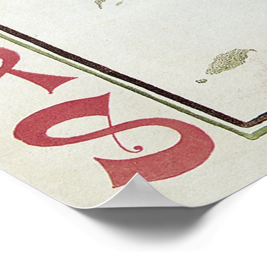 Weihnachtsgeschenk Jugendstil-Scribners Cover 1895 Poster (Ecke)