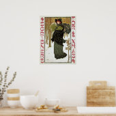 Weihnachtsgeschenk Jugendstil-Scribners Cover 1895 Poster (Küche)