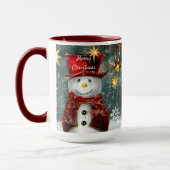 Weihnachtsgeschenk Kaffee Tasse Niedlich Snowman N (Links)