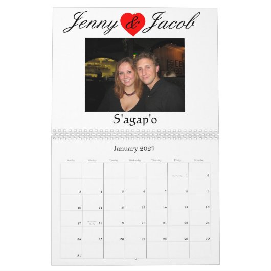 Weihnachtsgeschenk Kalender (Jan 2027)