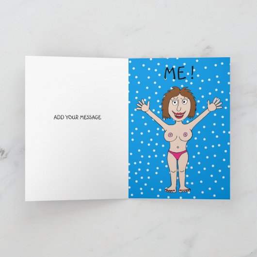 Weihnachtsgeschenk Karte (Innenseite)