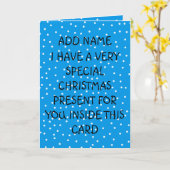 Weihnachtsgeschenk Karte (Gelbe Blume)