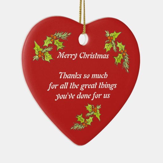 Weihnachtsgeschenk Keramik Ornament (Rechts)