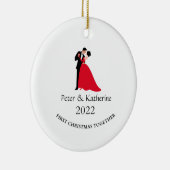 Weihnachtsgeschenk Keramik Ornament (Rechts)